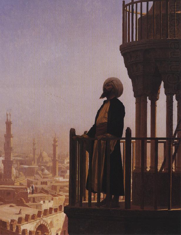 Jean - Leon Gerome Le Muezzin, the Call to Prayer. china oil painting image
